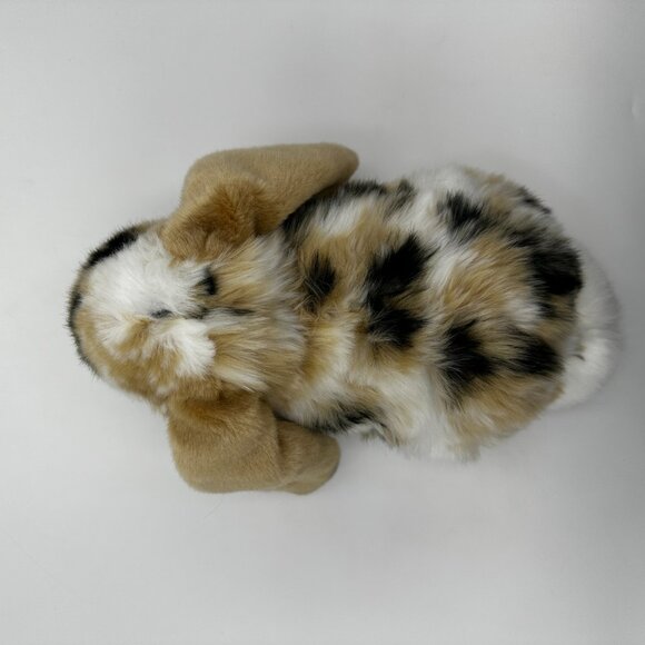 Living Nature 11" Dutch Lop Eared Bunny Rabbit Plush / Tan, White and Black - Picture 7 of 12